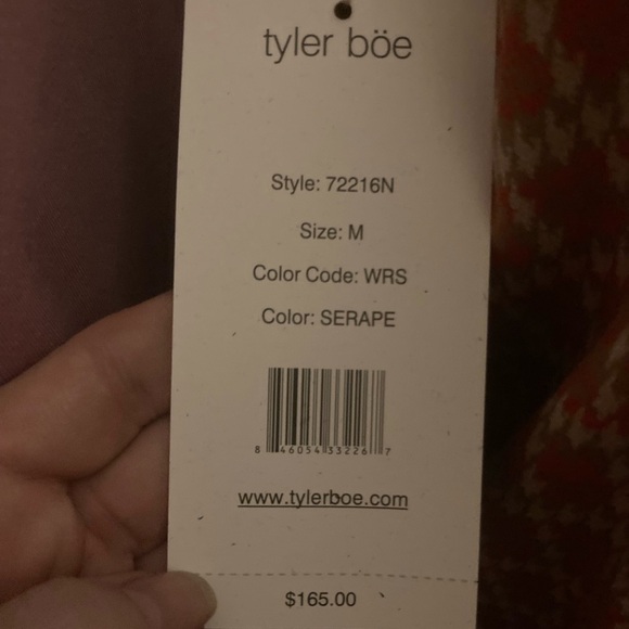 Tyler Boe dress, Medium, Pumpkin/ Taupe/ Cream - Picture 2 of 3
